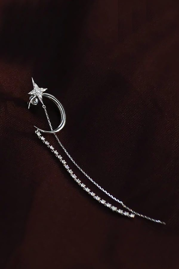 YVMIN Crescent Tassel Earring 20068 Single
